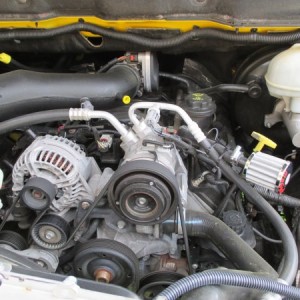 Crankcase breather installed CAI duct capped.