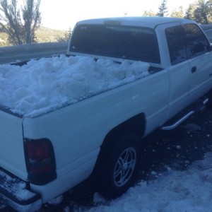 Filled it up with some snow!