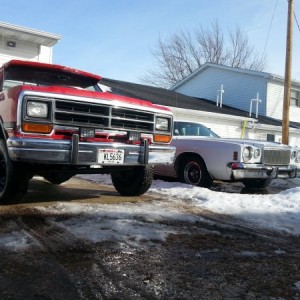 Truck and my '77 Cordoba