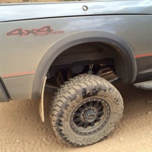 Stretching the rear suspension