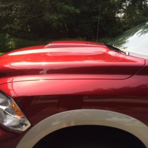 New hood scoop