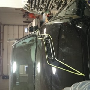 Might go with one less bolt, so I could continue the bolt over the roof and the future cap.