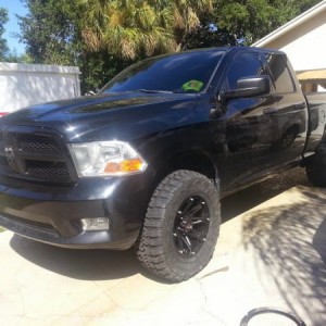 fishing line and eraser de-badge and blacked out front and rear emblems