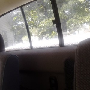 Rear sliding windows