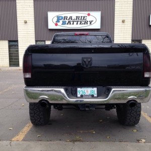 dual exit rear bumper added