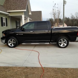 Side shot at the house after I bought it.