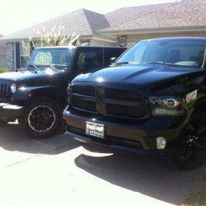 We like black on black vehicles