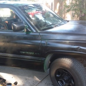 Started to paint my rig jet black