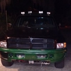 Installed my auxiliary lights to the cab roof