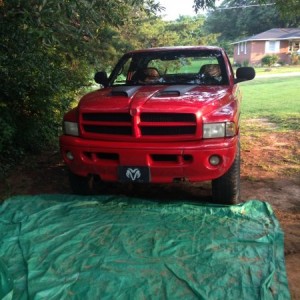 Directly after my accident with an explorer, needless to say the truck is fine but the explorer didn't get out so easy