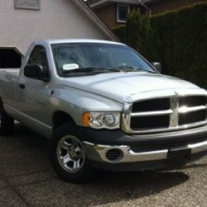 The day a bought her. 2002 ram 1500, 160000 kms (99400 miles) for $5500.