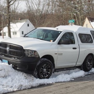 Playing in the snow