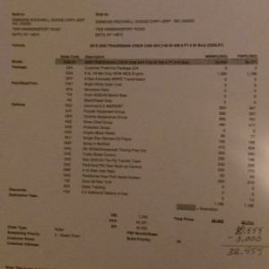 tradesman invoice
