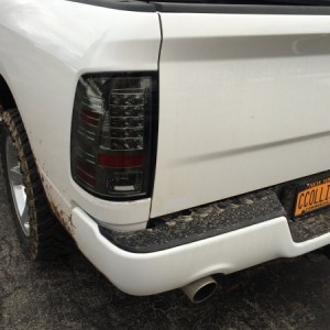 Spyder led smoked tail lights