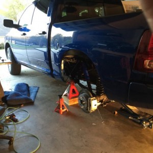 Finishing up the rear