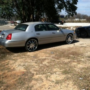 old town car, total loss, being protected by my new dodge