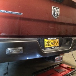 REV lights mounted