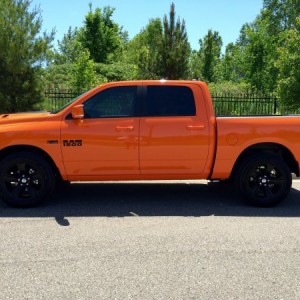 Satin Black Powder Coated Rims; Tinted Side Windows