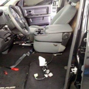 Driver's seat out