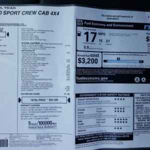 Build sheet