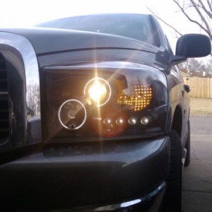 Black Anzo projector headlights x/ LEDs