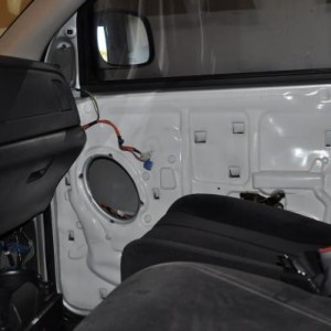 front right door torn apart