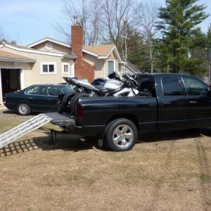 loading the bikes