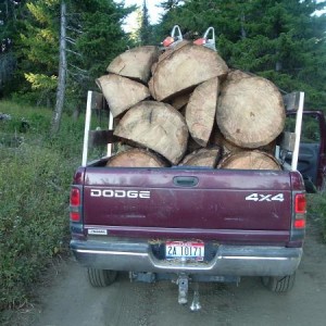 Fat load of Firewood. (1.5 Cords of Red Fir)
