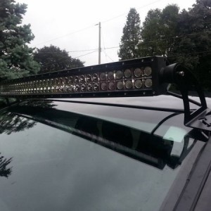 50 curved led light bar installed