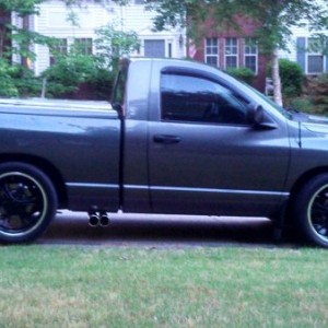 Mcgohauy's lowering kit, drop spindals and flip kit with sport shocks all the way around.