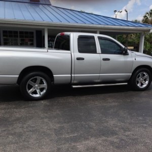 Used wheels from a 2014 Ram.