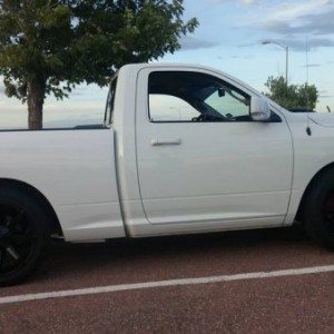 got some new wheels. the picture doesn't do them justice but they look sweet on the truck!