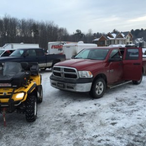 Winter Jamboree at my ATV club. Ram got us there and back safely!