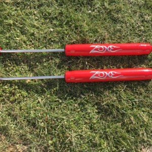 25 - Painted Nitro rear shocks that came with my Zone 6" suspension lift ready for install.