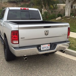 Magnaflow with Dual tailpipes before swapping to the single