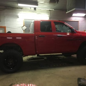 Some 1.5" body lift installed on the cab.