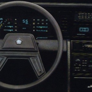 Chrysler Laser XE had one of these also...actually had three through the years.Got a '84 as a dealer demo-wrecked in the Conn snow.Ordered a NEW '85 X