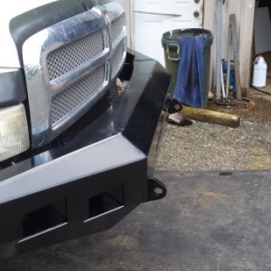 Move bumper finished powder coated and on the truck