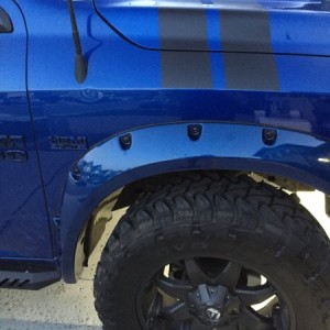 fender flares blue