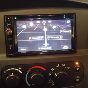 Installed a double din GPS Stereo