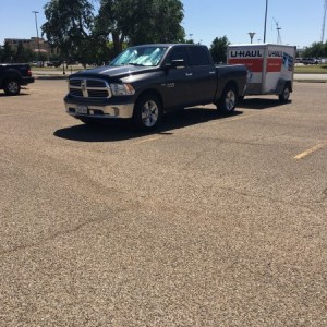 Towing a small U-Haul