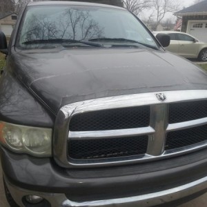 December 2015,
Hood clear coat peel.