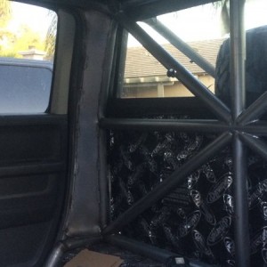 Dynamat and rear of cage