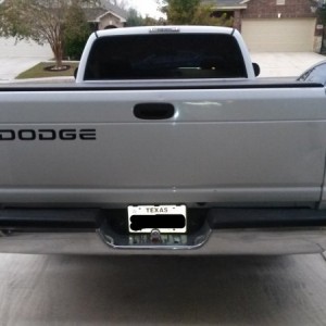 Painted tail lights,