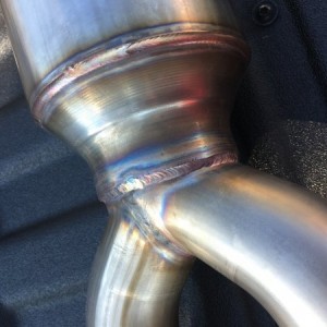 Close up of the high quality welds