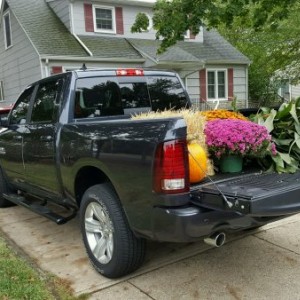 2016 Dodge Ram 1500 sport in Maximum Steel   hauling home the fall decorations