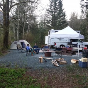 camping with the middle son