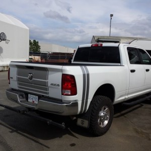 tail gate graphics.i tried to like the stripes but off they came.