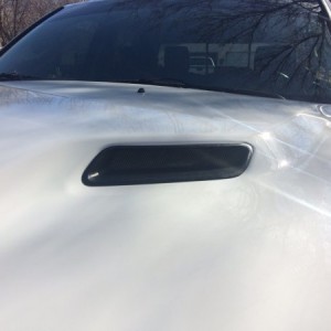 Open hood ventes with lights