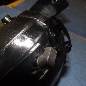 Rear of fog light housing